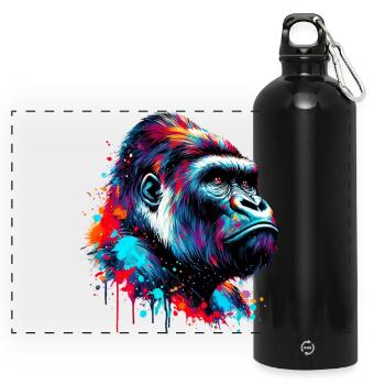 Gorilla - Panoramic Drinks Bottle with Carabiner 750 ml - black - Front