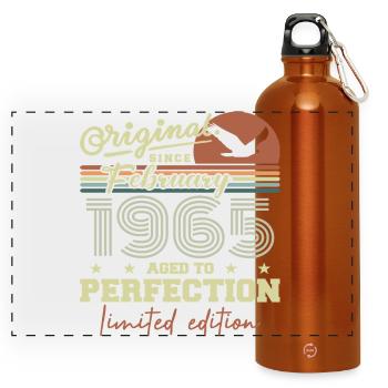 Anniversaire février 1965 - Gourde panoramique avec mousqueton 750 ml - orange - Devant