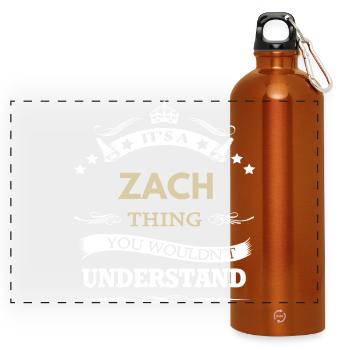 C’est une chose de Zach que tu ne comprendrais pas - Gourde panoramique avec mousqueton 750 ml - orange - Devant