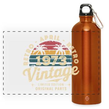 Avril 1973 – April 1973 - Panorama Trinkflasche mit Karabiner 750 ml - Orange - Vorne