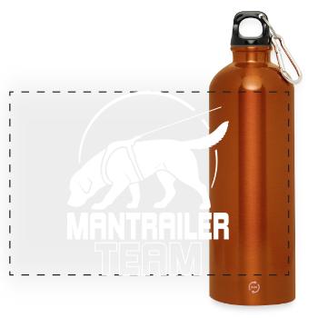 Labrador Mantrailer Team Chiens Sports Chiens Wilsigns - Gourde panoramique avec mousqueton 750 ml - orange - Devant