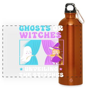 Révélation du sexe d’Halloween - Gourde panoramique avec mousqueton 750 ml - orange - Devant