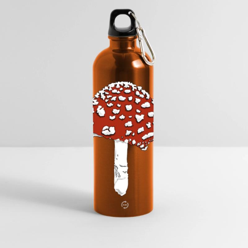 Toadstool toadstool amanita Panoramic Drinks Bottle with Carabiner 750 ml