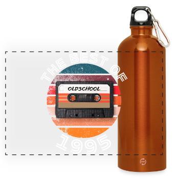 The best of 1995 - Panoramic Drinks Bottle with Carabiner 750 ml - burnt orange - Front