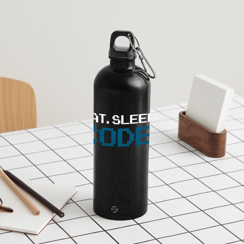 Code de programmation informatique Gourde panoramique avec mousqueton 750 ml
