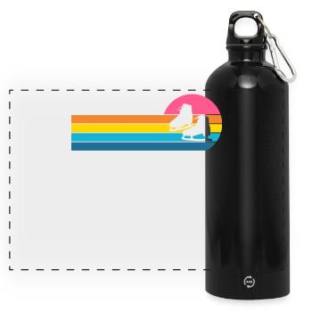 Skate - Panoramic Drinks Bottle with Carabiner 750 ml - black - Front