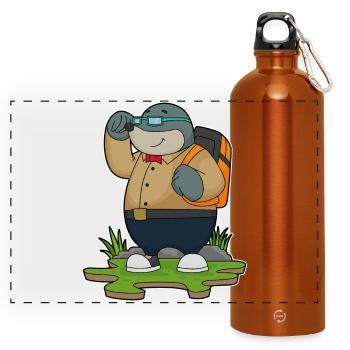 Randonnée à dos Mole Wanderer - Gourde panoramique avec mousqueton 750 ml - orange - Devant