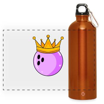Bowling Women Partner Look - Panoramic Drinks Bottle with Carabiner 750 ml - burnt orange - Front