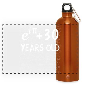 29. Geburtstag 29 Jahre alt Euler Identität - Panorama Trinkflasche mit Karabiner 750 ml - Orange - Vorne