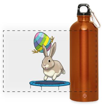 Bunny Easter Fitness - Gourde panoramique avec mousqueton 750 ml - orange - Devant