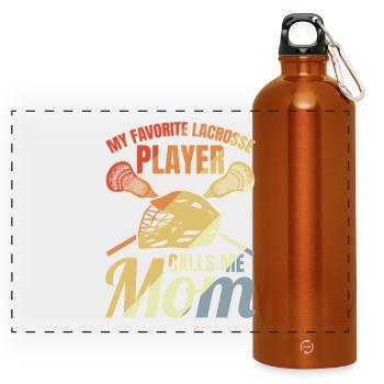 Lacrosse Mother - Panoramic Drinks Bottle with Carabiner 750 ml - burnt orange - Front