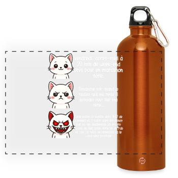 Bing Watcher en série - Humour cinéma - Gourde panoramique avec mousqueton 750 ml - orange - Devant