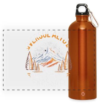 Verso L Alto Saint Pier Giorgio Frassati - Gourde panoramique avec mousqueton 750 ml - orange - Devant
