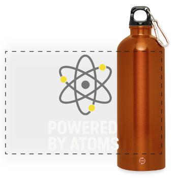 Stolz - Panorama Trinkflasche mit Karabiner 750 ml - Orange - Vorne