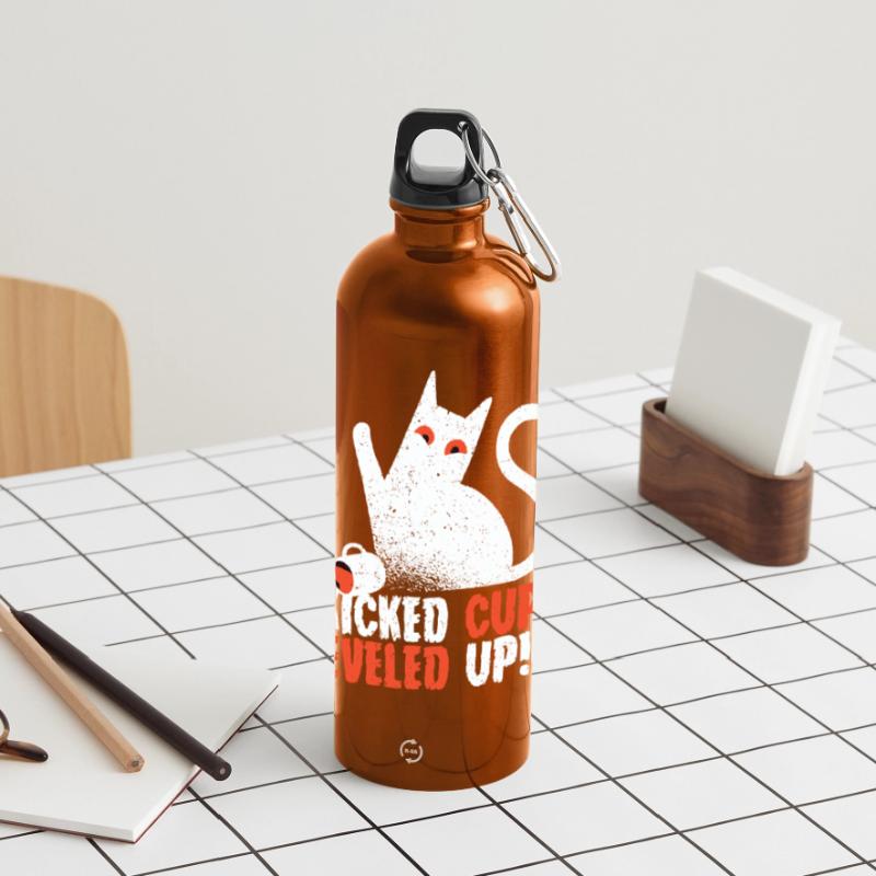 Coffee withdrawal decaffeinated ex-coffee drinker Panoramic Drinks Bottle with Carabiner 750 ml