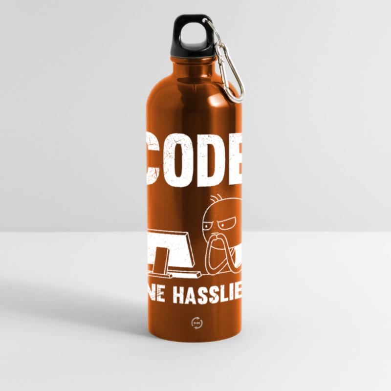 Coder CODE EINE HASSLIEBE LUSTIG Panorama Trinkflasche mit Karabiner 750 ml