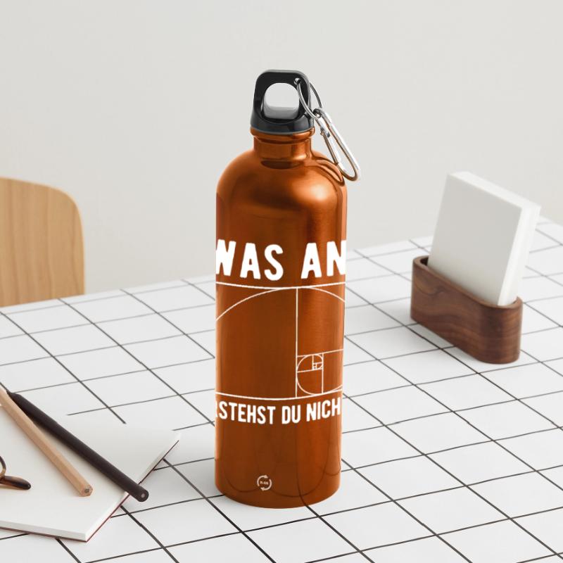 Computer Scientist Programmer Computer Saying Geek Panoramic Drinks Bottle with Carabiner 750 ml