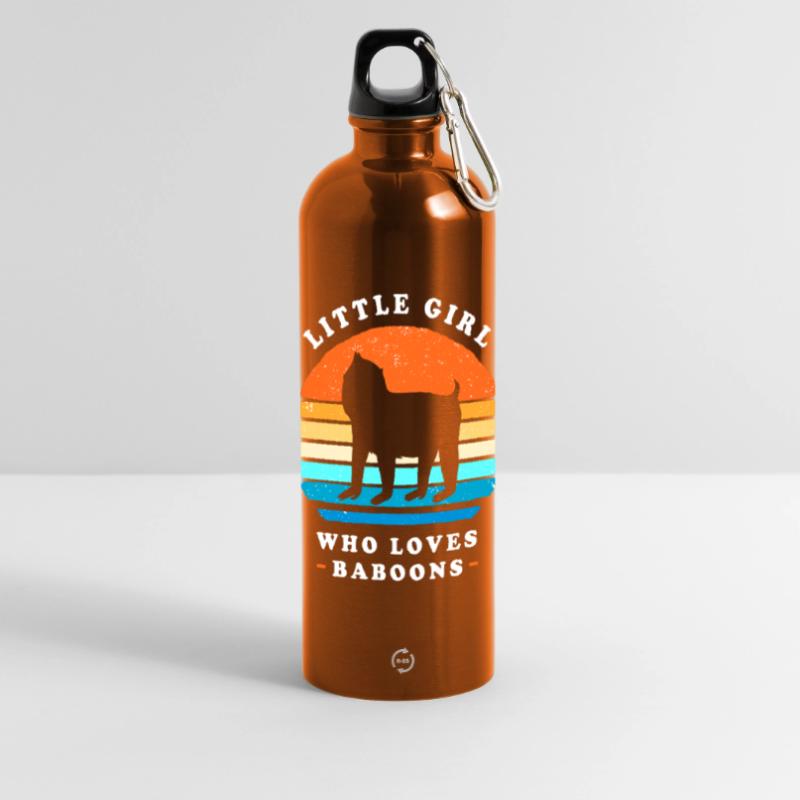Baboon Primate Monkey Monkey Baboon Panoramic Drinks Bottle with Carabiner 750 ml