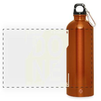 Done 2026 – Training completed design - Panoramic Drinks Bottle with Carabiner 750 ml - burnt orange - Front