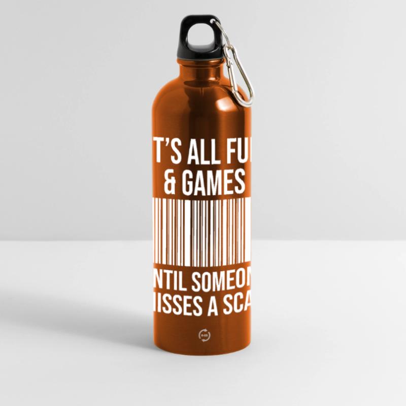 Barcode joke: Fun while scanning Panoramic Drinks Bottle with Carabiner 750 ml