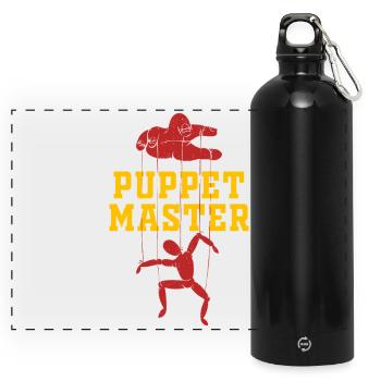 Puppet Master Marionette Showdown - Panorama Trinkflasche mit Karabiner 750 ml - Schwarz - Vorne