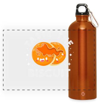 Taste the Biscuit Duo - Panoramic Drinks Bottle with Carabiner 750 ml - burnt orange - Front