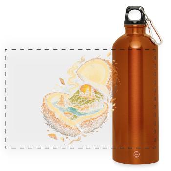 Bali Tour - Panoramic Drinks Bottle with Carabiner 750 ml - burnt orange - Front