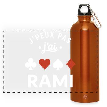 rami - Gourde panoramique avec mousqueton 750 ml - orange - Devant