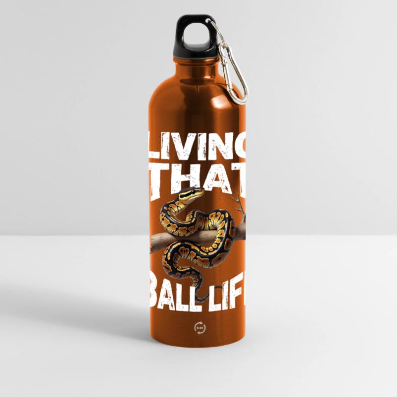 Königspython Schlangen Liebhaber Terrarium Python Panorama Trinkflasche mit Karabiner 750 ml