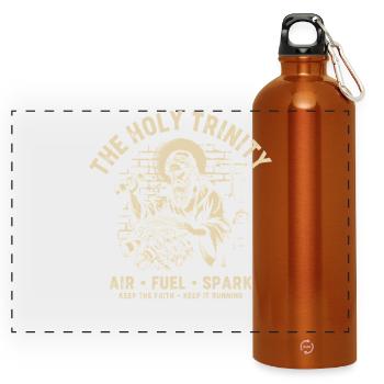 Holy Trinity Air Fuel Spark - Panorama Trinkflasche mit Karabiner 750 ml - Orange - Vorne
