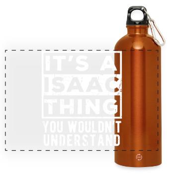 It’s A Isaac Thing You Wouldn’t Understand - Panoramic Drinks Bottle with Carabiner 750 ml - burnt orange - Front