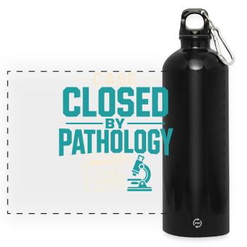 Semaine du laboratoire de pathologie, Diagnostic, - Gourde panoramique avec mousqueton 750 ml - noir - Devant