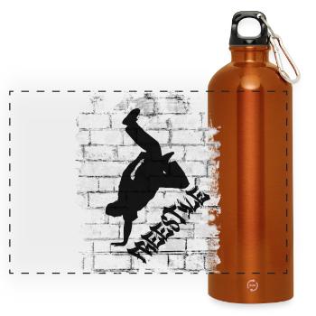 Freestyle - Panoramic Drinks Bottle with Carabiner 750 ml - burnt orange - Front