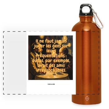 Richter - Panorama Trinkflasche mit Karabiner 750 ml - Orange - Vorne