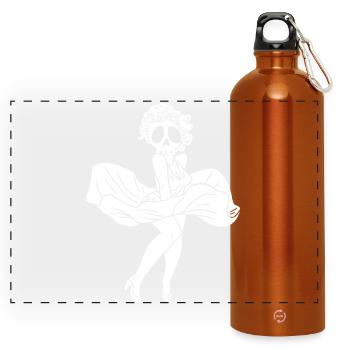 Fantôme de Marylin Monroe - Panorama Trinkflasche mit Karabiner 750 ml - Orange - Vorne