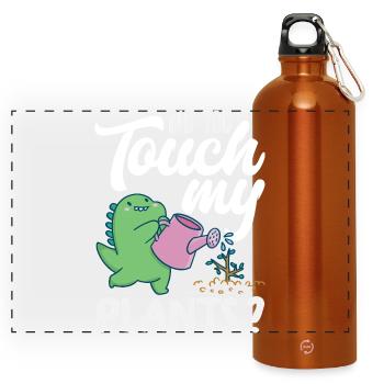 Garden & Plant Lovers Gifts - Panoramic Drinks Bottle with Carabiner 750 ml - burnt orange - Front