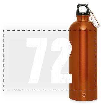 Vintage 72 Limited Edition - Panoramic Drinks Bottle with Carabiner 750 ml - burnt orange - Front
