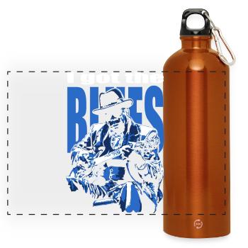 I got the blues - Gourde panoramique avec mousqueton 750 ml - orange - Devant