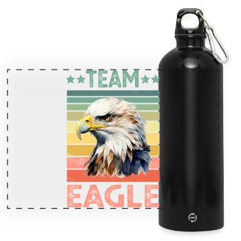 Eagle - Panoramic Drinks Bottle with Carabiner 750 ml - black - Front