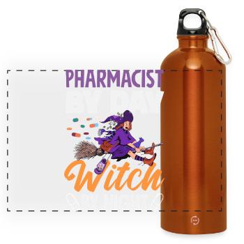 Apotheker Pharmazeutisch-technischer - Panorama Trinkflasche mit Karabiner 750 ml - Orange - Vorne