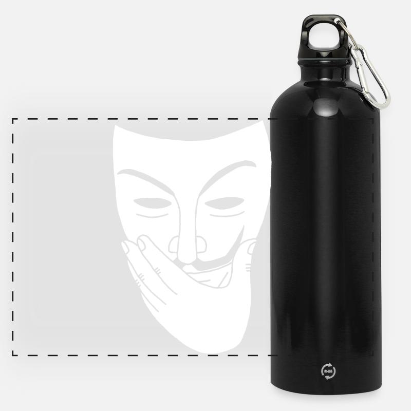 révélation - Gourde panoramique avec mousqueton 750 ml - noir