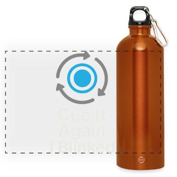 Theatre Technology Crew Stage Technician Sound - Panoramic Drinks Bottle with Carabiner 750 ml - burnt orange - Front