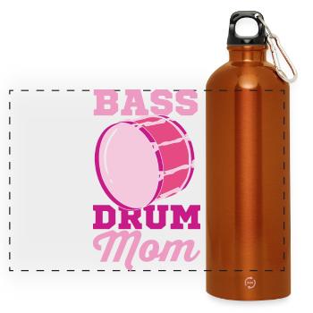 Maman grosse caisse - Gourde panoramique avec mousqueton 750 ml - orange - Devant