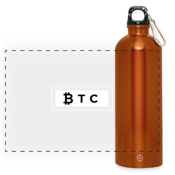 BTC IS THE LIMIT - Gourde panoramique avec mousqueton 750 ml - orange - Devant