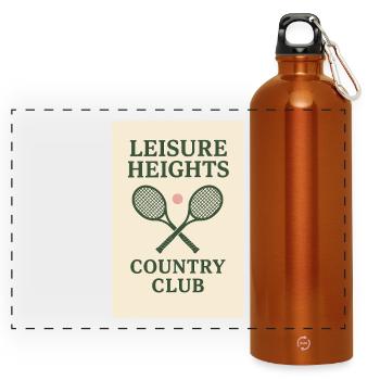 Leisure heights Country Club - Panoramic Drinks Bottle with Carabiner 750 ml - burnt orange - Front