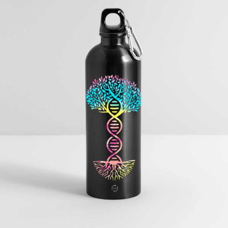 Molécule formule structurale Gourde panoramique avec mousqueton 750 ml