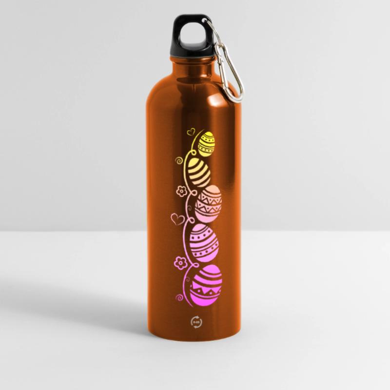 Colorful Easter eggs for Easter Panoramic Drinks Bottle with Carabiner 750 ml