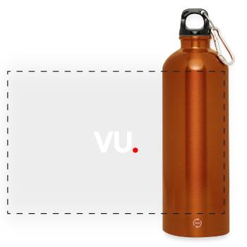 Seen - Panoramic Drinks Bottle with Carabiner 750 ml - burnt orange - Front