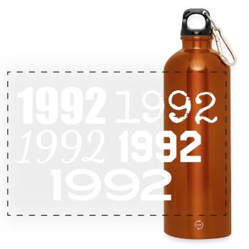 1992 - Panoramic Drinks Bottle with Carabiner 750 ml - burnt orange - Front
