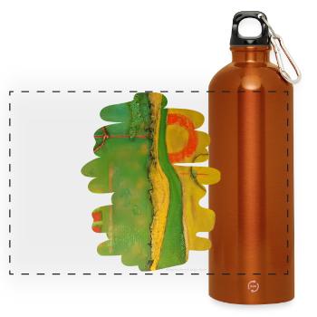 Échapper - Gourde panoramique avec mousqueton 750 ml - orange - Devant